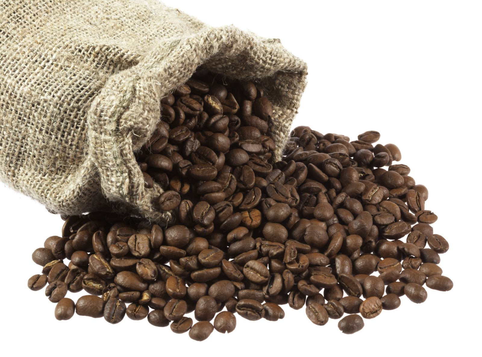 Coffee - Coffee beans in canvas sack by Bragin Alexey via Shutterstock